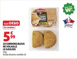 Auchan LE GAULOIS 10 cordons bleus de volaille offre