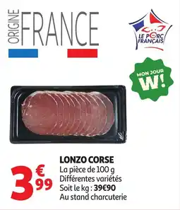 Auchan Lonzo corse offre