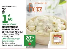 Auchan AUCHAN Piémontaise de jambon offre