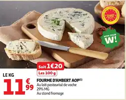 Auchan Fourme d'ambert aop offre