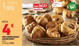 Auchan Mini viennoiseries assortiment offre