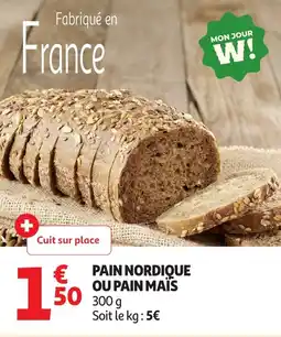 Auchan Pain nordique ou pain maïs offre