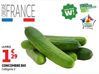 Auchan Concombre bio offre
