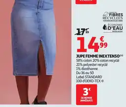 Auchan INEXTENSO Jupe femme offre
