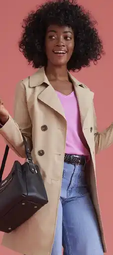 Auchan INEXTENSO Trench femme offre