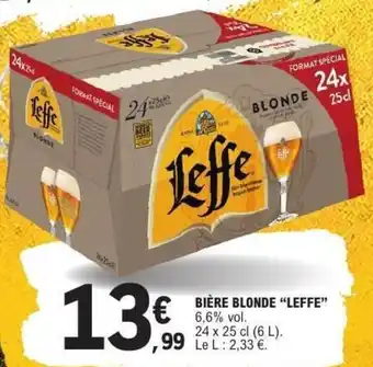 E.Leclerc Bière blonde leffe offre