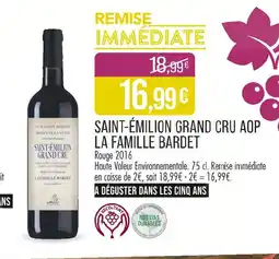 Match La Famille Bardet Saint-Émilion Grand Cru AOP offre