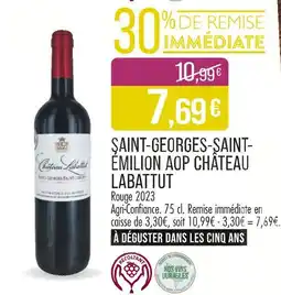 Match Saint-georges-saint-émilion aop château labattut offre