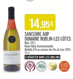 Match Domaine Roblin-Les Côtes Sancerre AOP offre