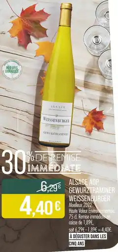 Match Weissenburger Alsace AOP Gewurztraminer offre