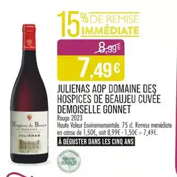 Match Julienas aop domaine des hospices de beaujeu cuvée demoiselle gonnet offre
