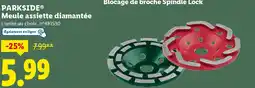 Lidl Parkside meule assiette diamantée offre
