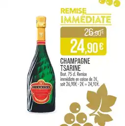 Match Tsarine Champagne offre