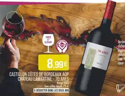 Match CHÂTEAU LAMARTINE Castillon côtes de bordeaux aop offre