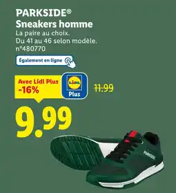 Lidl Parkside sneakers homme offre