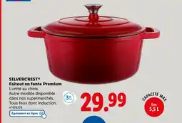 Lidl SILVERCREST Faitout en fonte Premium offre