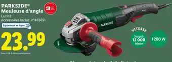 Lidl Parkside meuleuse d’angle offre