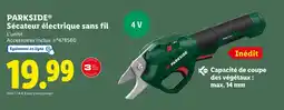 Lidl PARKSIDE Sécateur électrique sans fil offre
