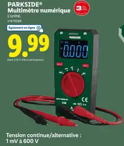 Lidl PARKSIDE Multimètre numérique offre