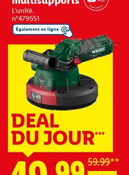 Lidl Parkside ponceuse multisupports offre