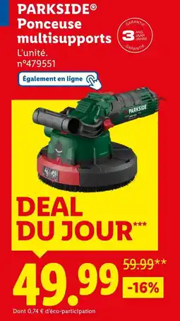 Lidl PARKSIDE Ponceuse multisupports offre