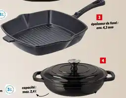 Lidl SILVERCREST Poêle à griller en fonte Premium offre