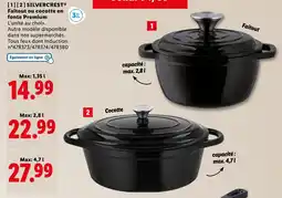 Lidl Silvercrest Faitout ou cocotte en fonte Premium offre