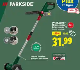 Lidl PARKSIDE Brosse pour joints sans fil offre