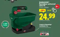 Lidl PARKSIDE Épandeur universel sans fil offre