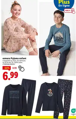 Lidl ESMARA Pyjama enfant offre