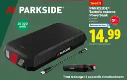 Lidl PARKSIDE Batterie externe Powerbank offre