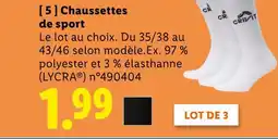 Lidl CRIVIT Chaussettes de sport offre