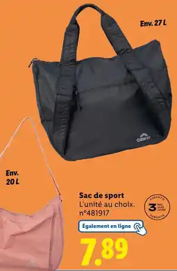 Lidl CRIVIT Sac de sport offre