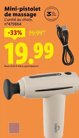 Lidl CRIVIT Mini-pistolet de massage offre