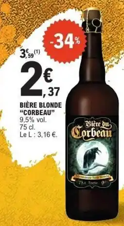 E.Leclerc Bière blonde corbeau offre