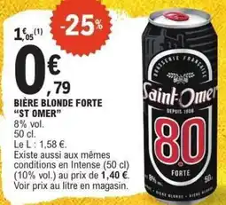 E.Leclerc Bière blonde forte st omer offre