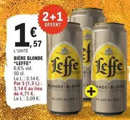 E.Leclerc Bière blonde leffe offre