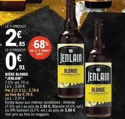 E.Leclerc Bière blonde jenlain offre