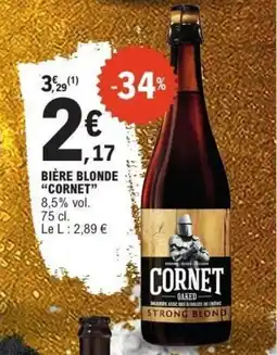 E.Leclerc Bière blonde cornet offre