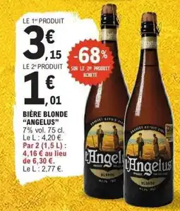 E.Leclerc Bière blonde angelus offre