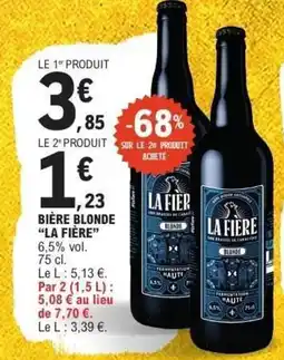 E.Leclerc Bière blonde la fière offre