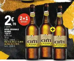 E.Leclerc Bière originale blonde ch'ti offre