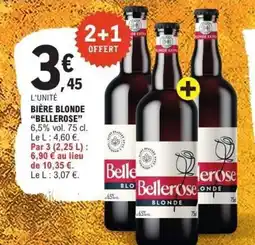 E.Leclerc Bière blonde bellerose offre