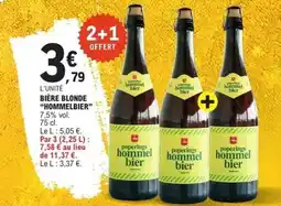 E.Leclerc Bière blonde hommelbier offre