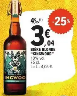 E.Leclerc Bière blonde kingwood offre