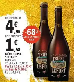 E.Leclerc Bière triple lefort offre