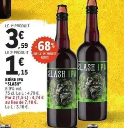 E.Leclerc Bière ipa "slash" offre