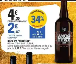 E.Leclerc Bière ipa anosteke offre