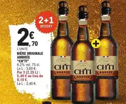 E.Leclerc Bière originale ambrée ch'ti offre