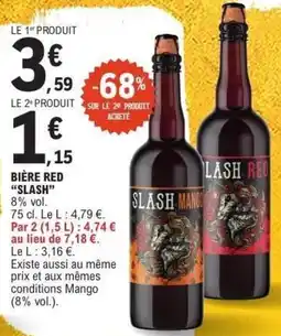 E.Leclerc Bière red slash offre